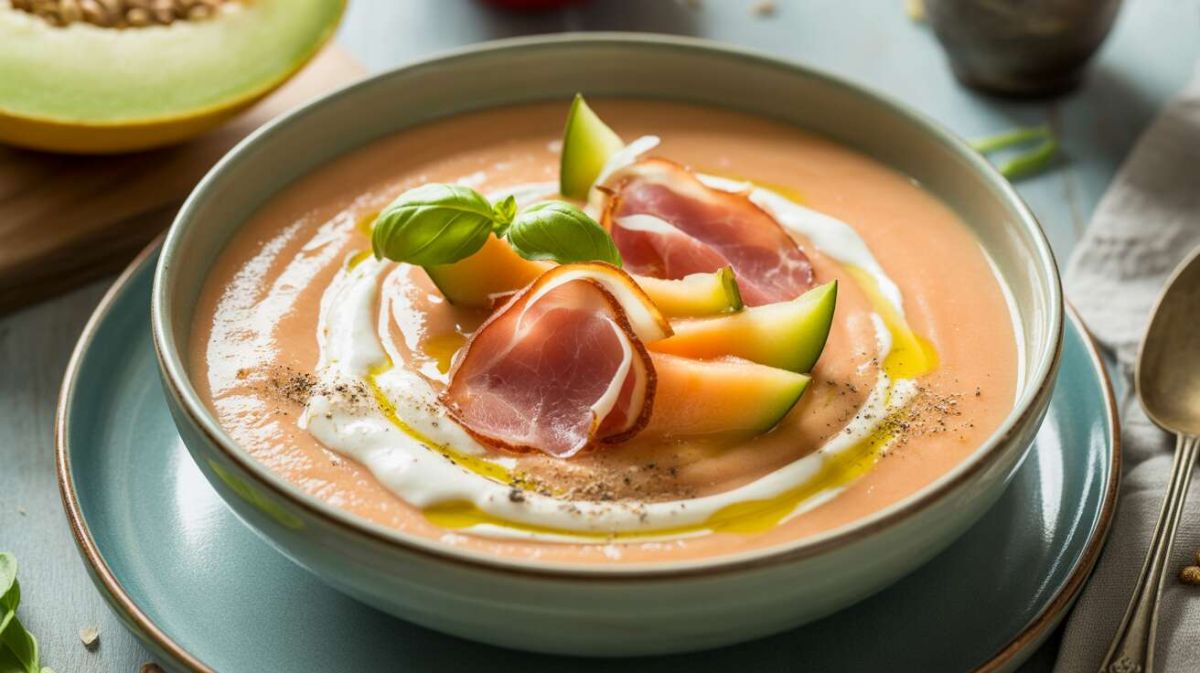 La soupe froide de melon et jambon de Parme : un délice estival à découvrir