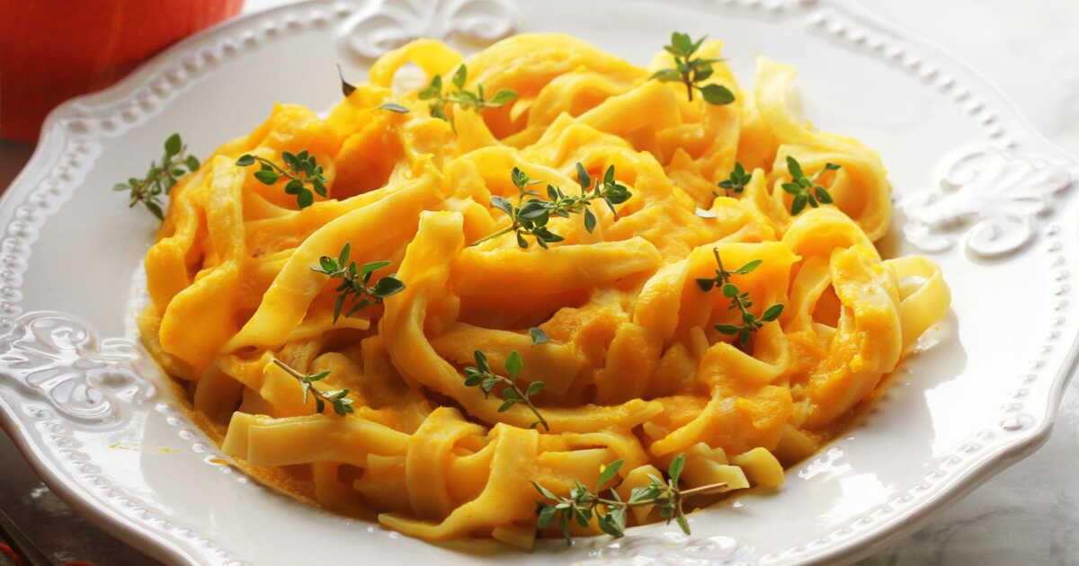 Pâtes à la crème de butternut : une recette légère pour l'automne