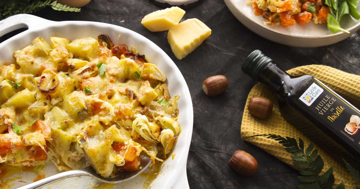 Recette végétarienne : un gratin au potimarron et Comté, délicieux et de saison