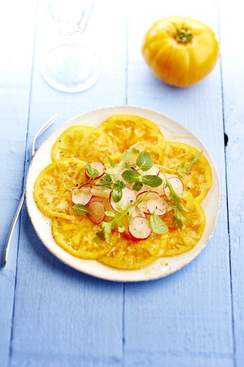 Carpaccio de tomates ananas d'antan Prince de Bretagne