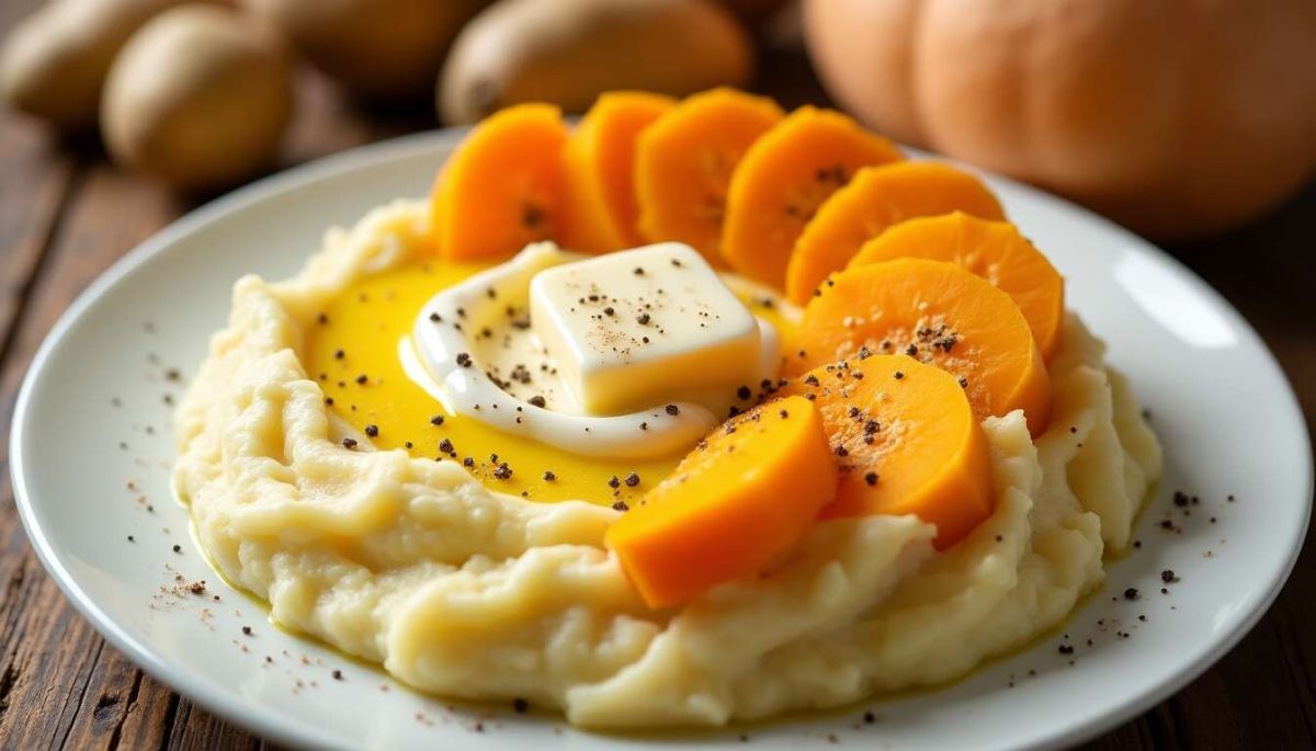 Une purée de pommes de terre et butternut qui ravira vos invités