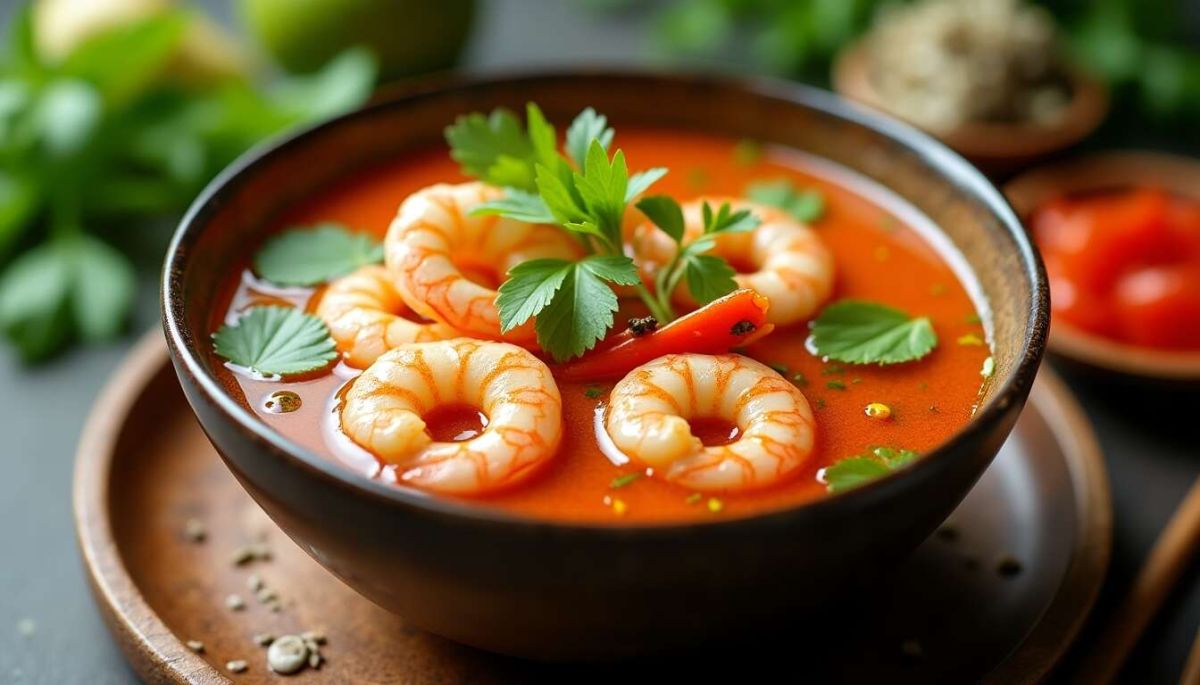 une soupe thaï aux crevettes qui éveillera vos sens