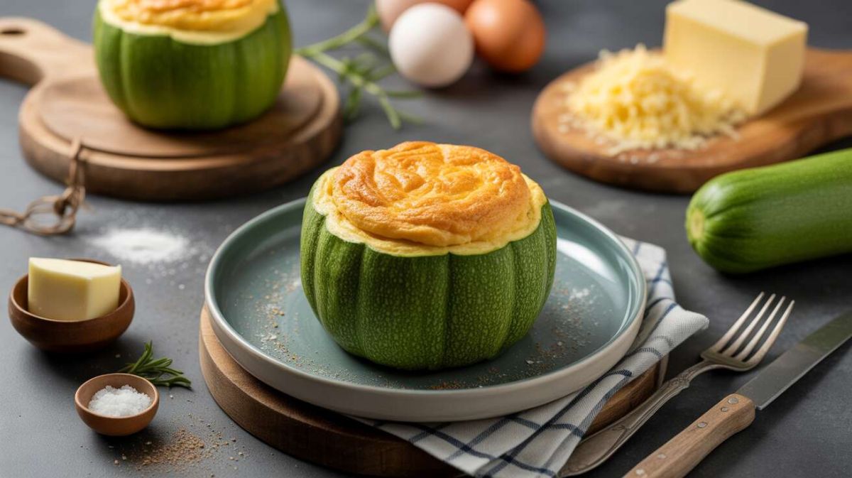 Savoureux soufflé aux courgettes rondes : une recette facile à réaliser