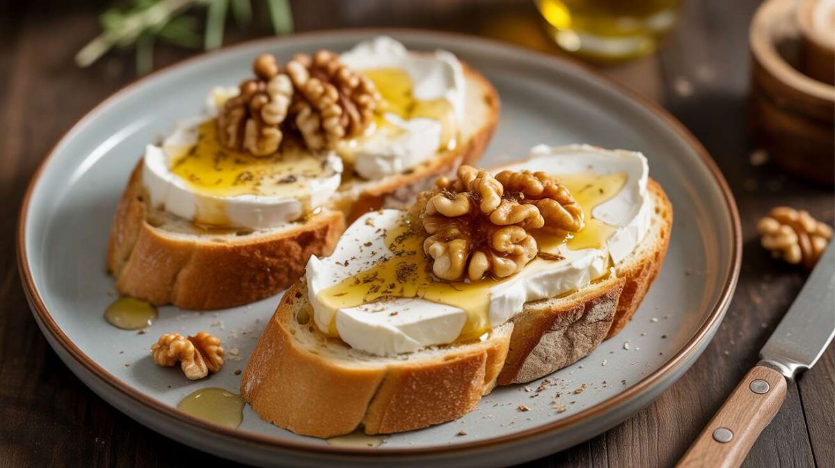 Découvrez la magie de la bruschetta au fromage de chèvre