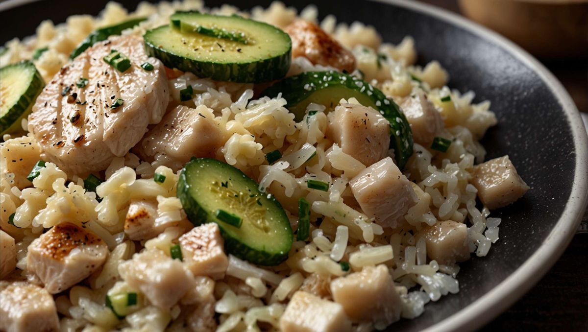 Un risotto au poulet et courgette rapide pour sublimer vos dîners