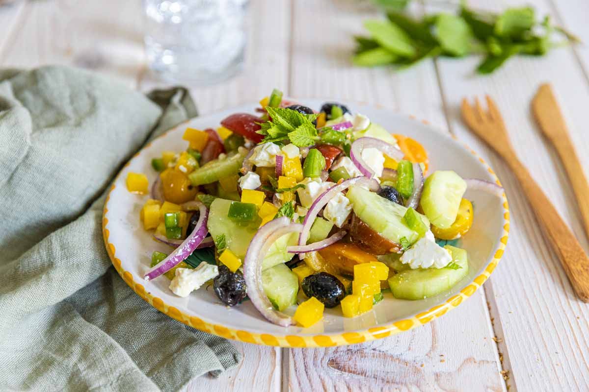 Une salade grecque croquante pour l'été