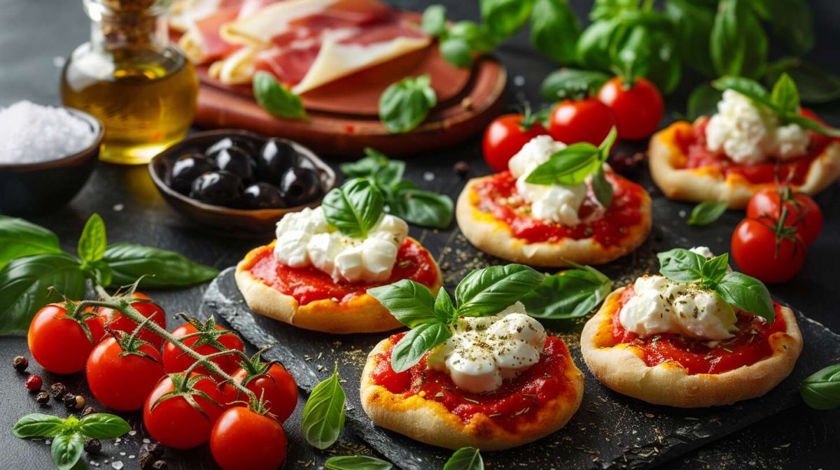 Des mini-pizzas gourmandes pour un apéritif réussi