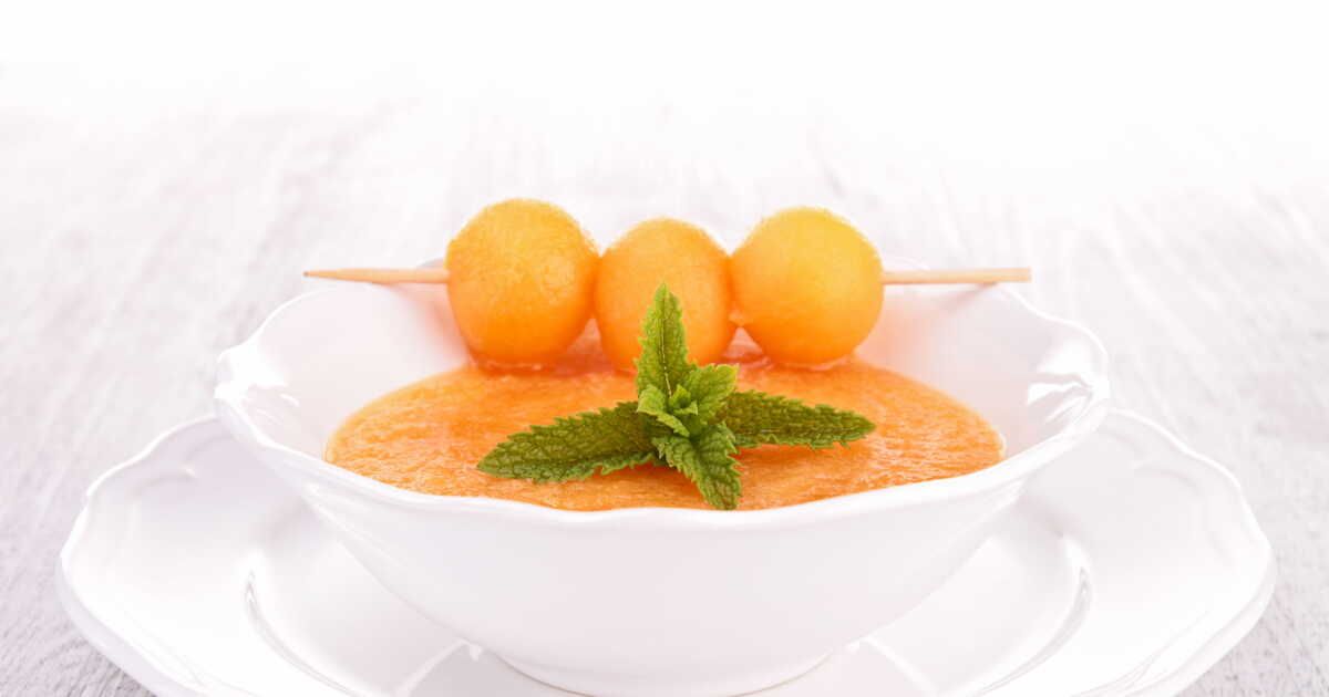 Découvrez le gaspacho de melon réinventé par Laurent Mariotte