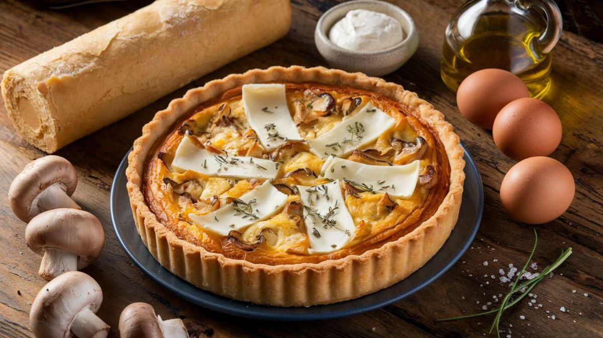 La quiche aux champignons et chèvre, une recette gourmande à savourer