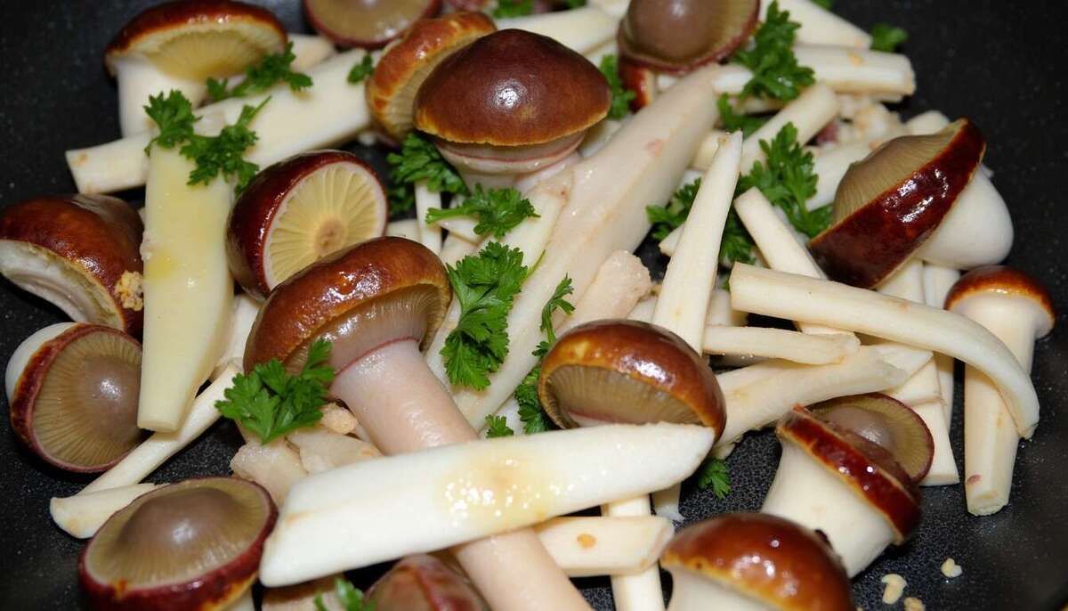 Découvrez la savoureuse poêlée de cèpes à l'ail et au persil
