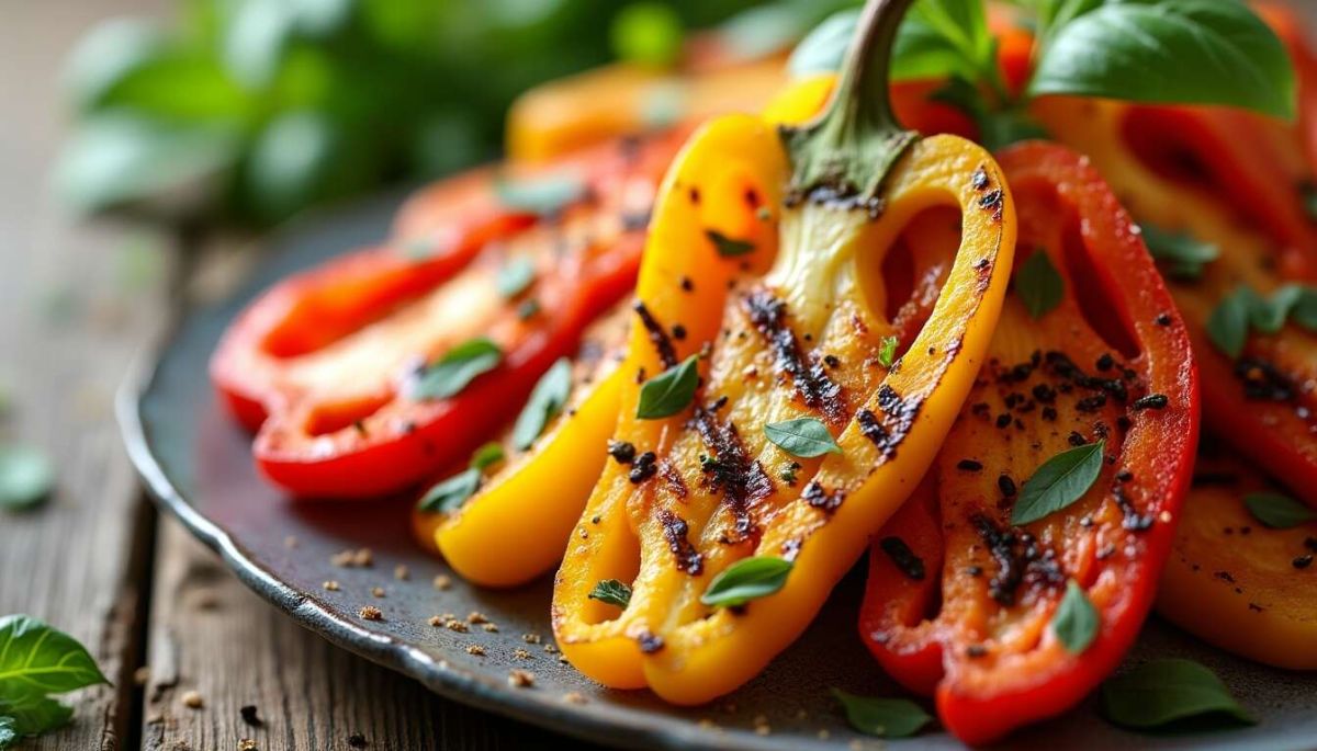Savourez la méditerranée avec une délicieuse salade de poivrons grillés